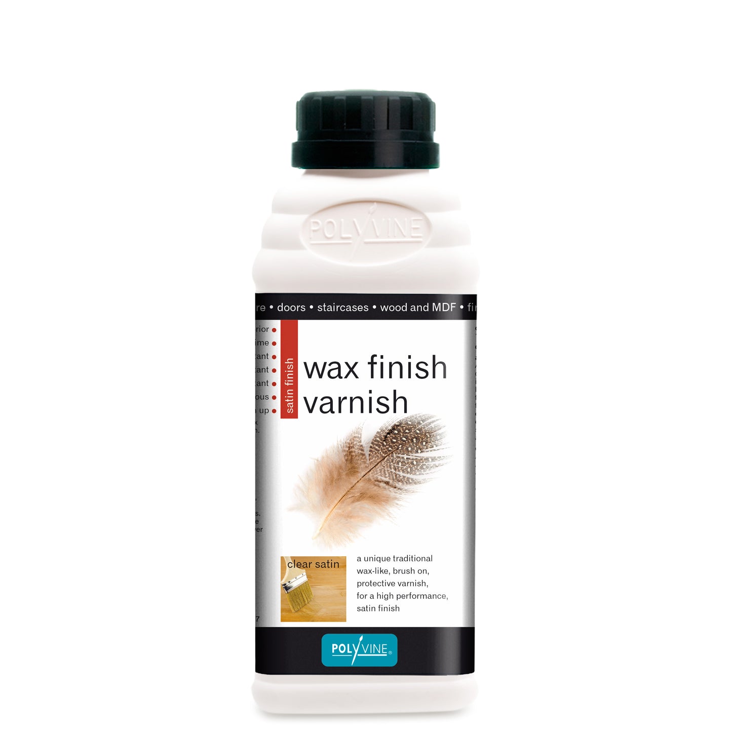 Polyvine : Wax Finish Varnish - Clear Satin