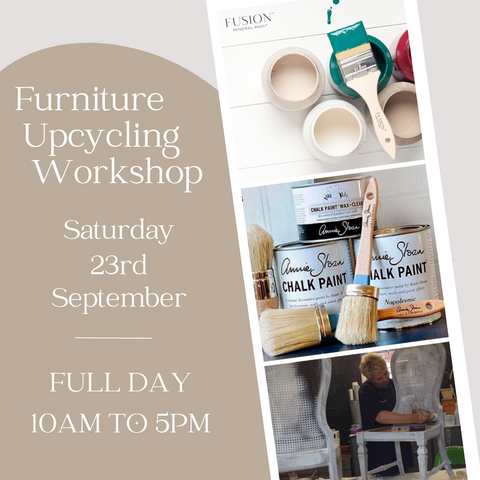 FURNITURE UPCYCLING WORKSHOP  - Saturday September 23rd  - FULL DAY - 10am to 5pm