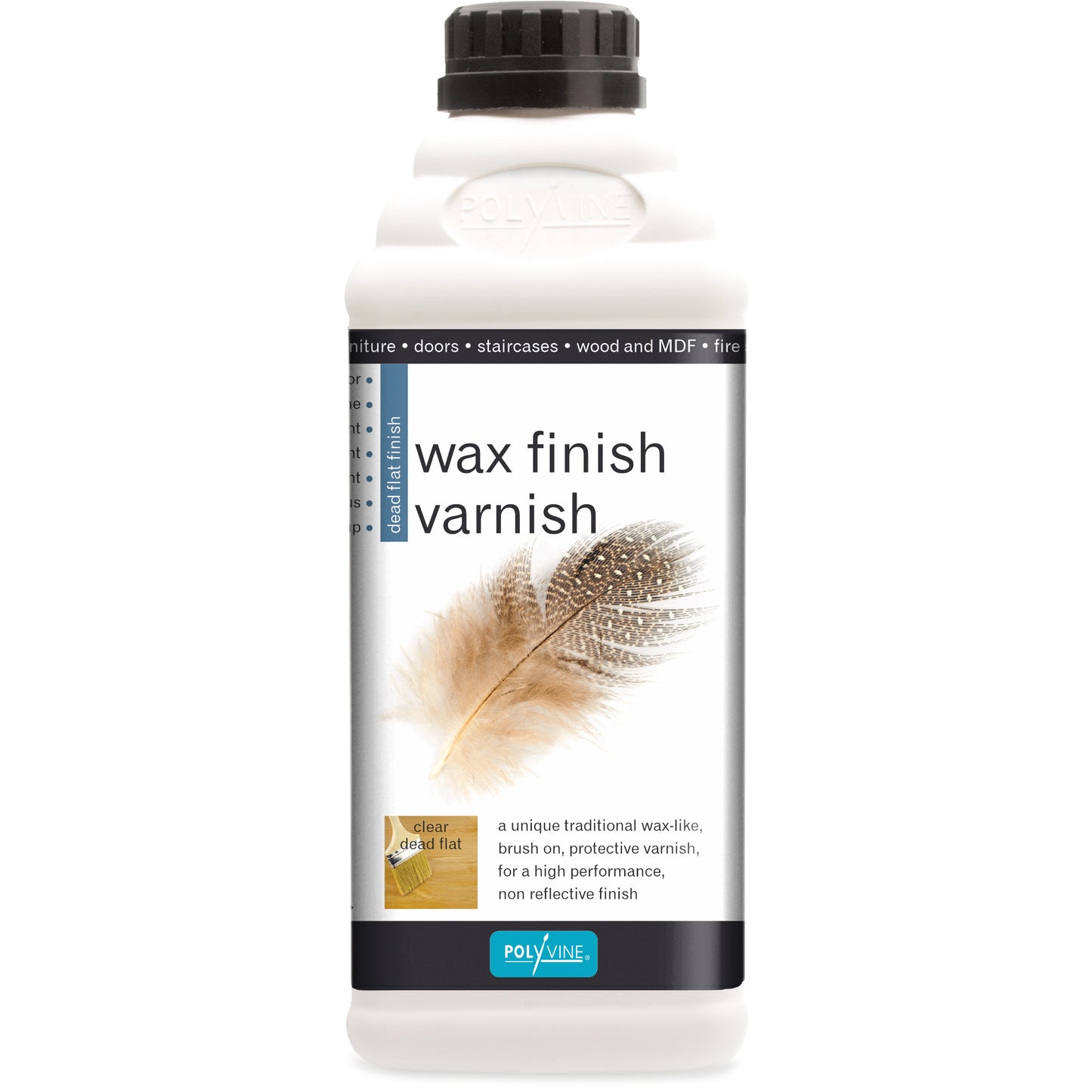 Polyvine : Wax Finish Varnish - Clear Dead Flat