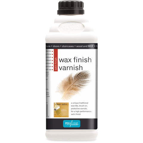Polyvine : Wax Finish Varnish - Clear Satin